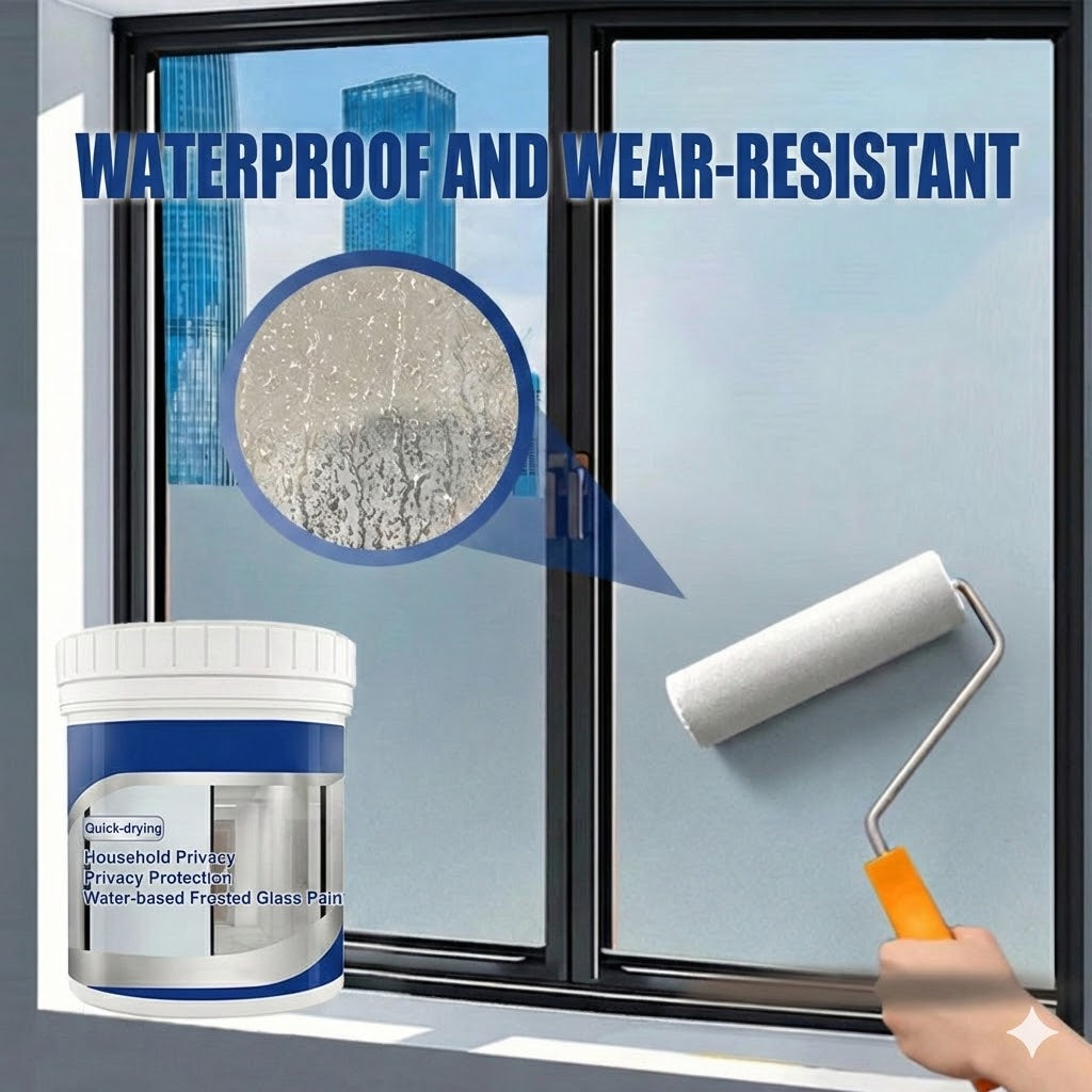 Frosted Glass Paint – Liquid Window Film for Privacy (Matte & Sandblast Effect)