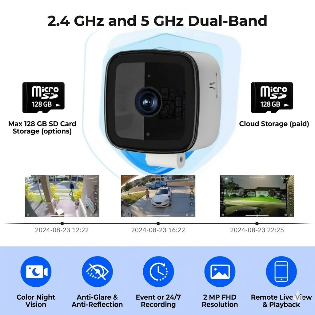 [2K Ultra HD] Smart WiFi Security Camera