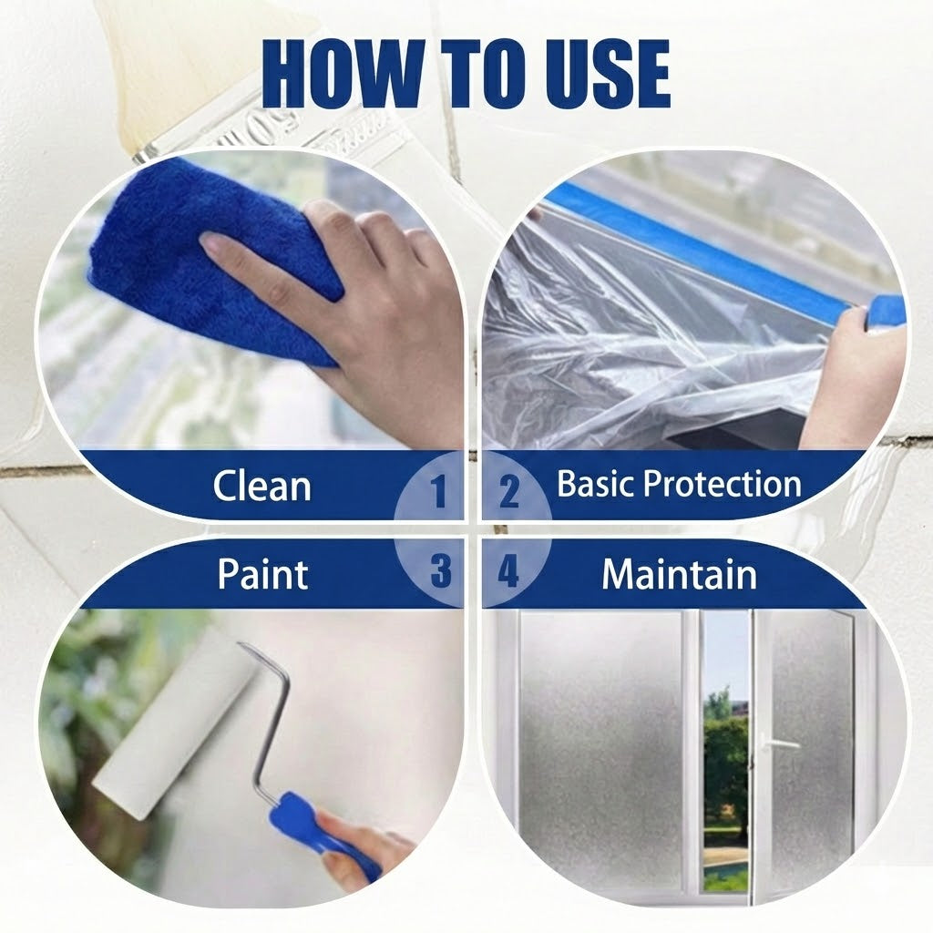 Frosted Glass Paint – Liquid Window Film for Privacy (Matte & Sandblast Effect)