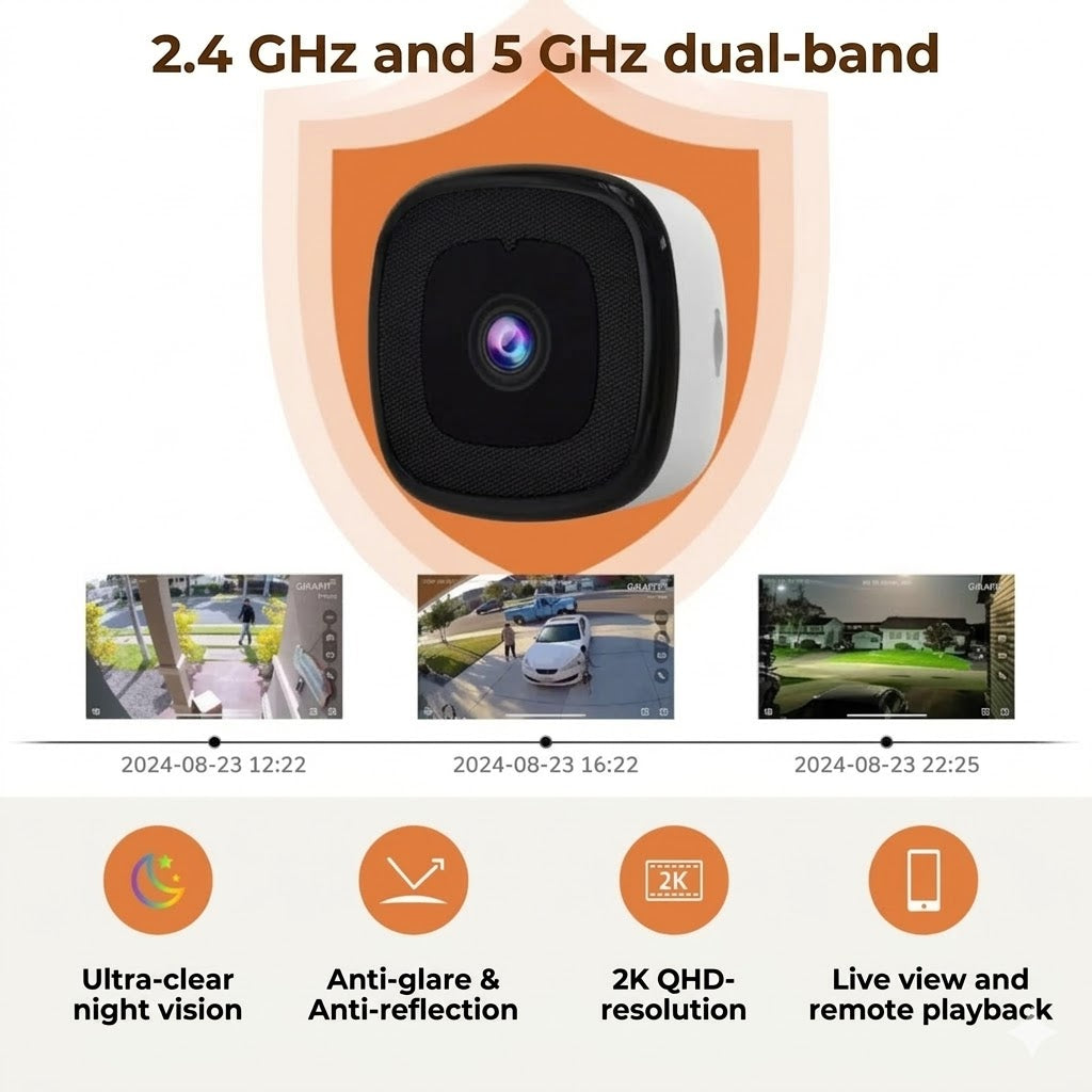 [2K Ultra HD] Smart WiFi Security Camera