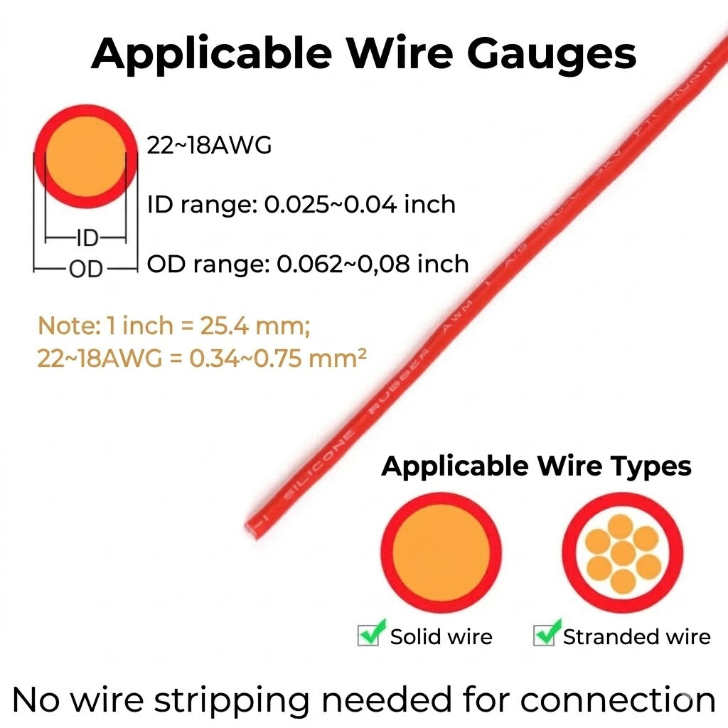 [20 Pieces] Quick Wire Connectors with Locking – 2-Pole Plug Connection