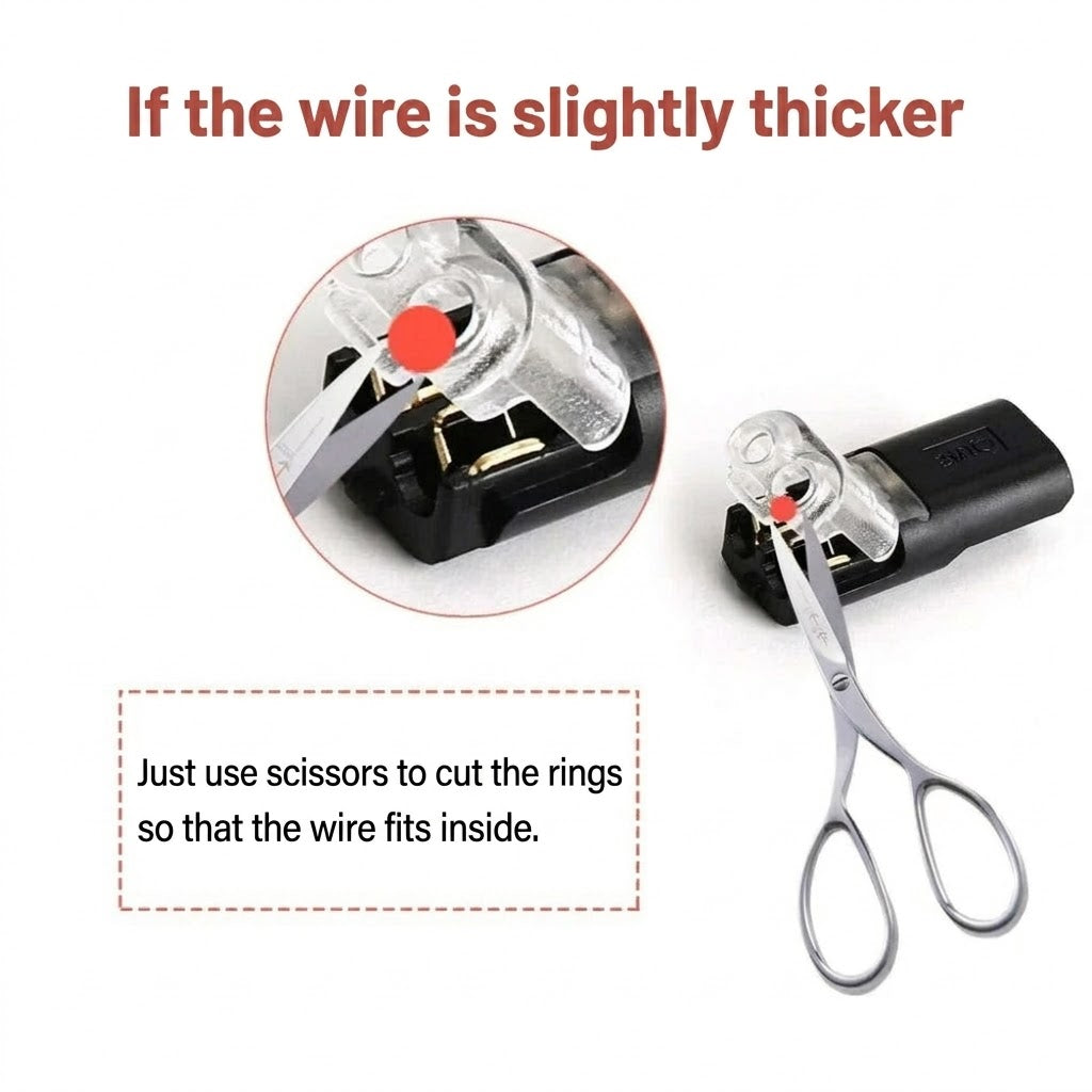 [20 Pieces] Quick Wire Connectors with Locking – 2-Pole Plug Connection