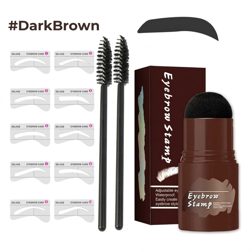 Professional Eyebrow Stamp & Stencil Kit - For Perfect Symmetry