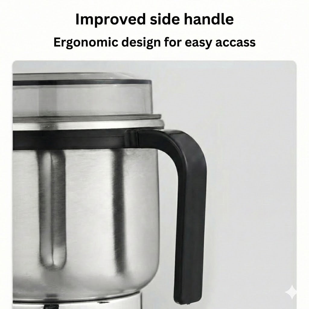 Electric Coffee & Spice Grinder – Stainless Steel Bean Grinder for Coffee, Nuts & Seeds (Compact)