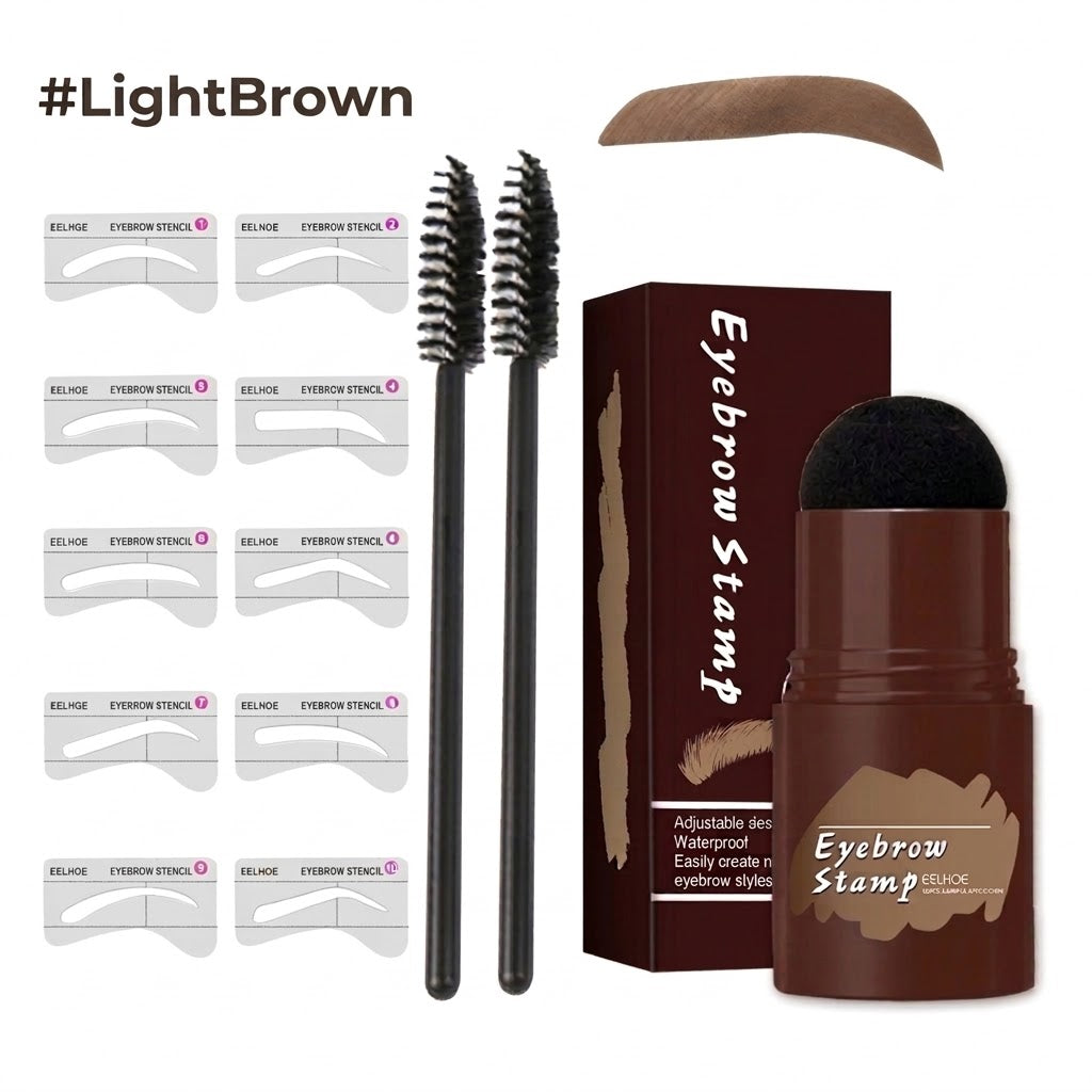 Professional Eyebrow Stamp & Stencil Kit - For Perfect Symmetry