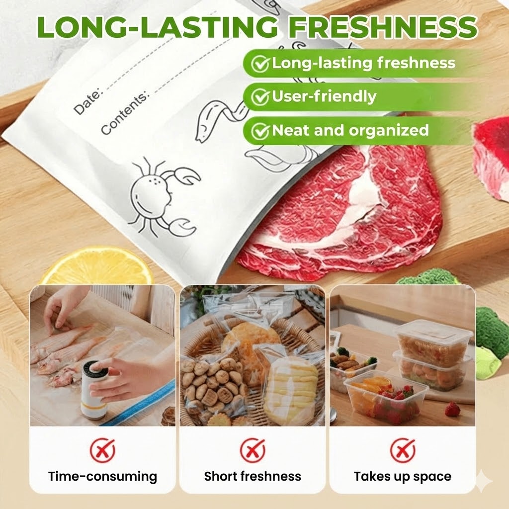 [30 Pcs] Reusable Aluminum Foil Resealable Storage Bags
