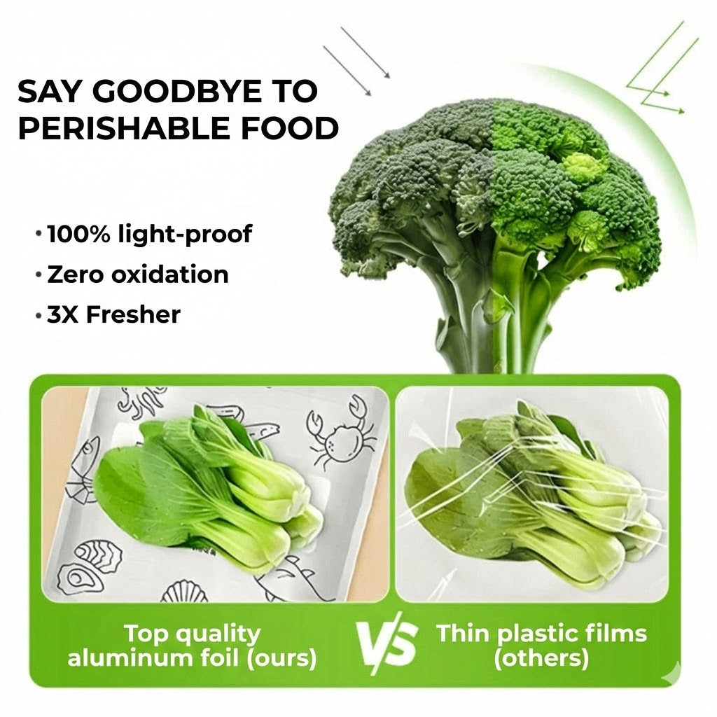 [30 Pcs] Reusable Aluminum Foil Resealable Storage Bags