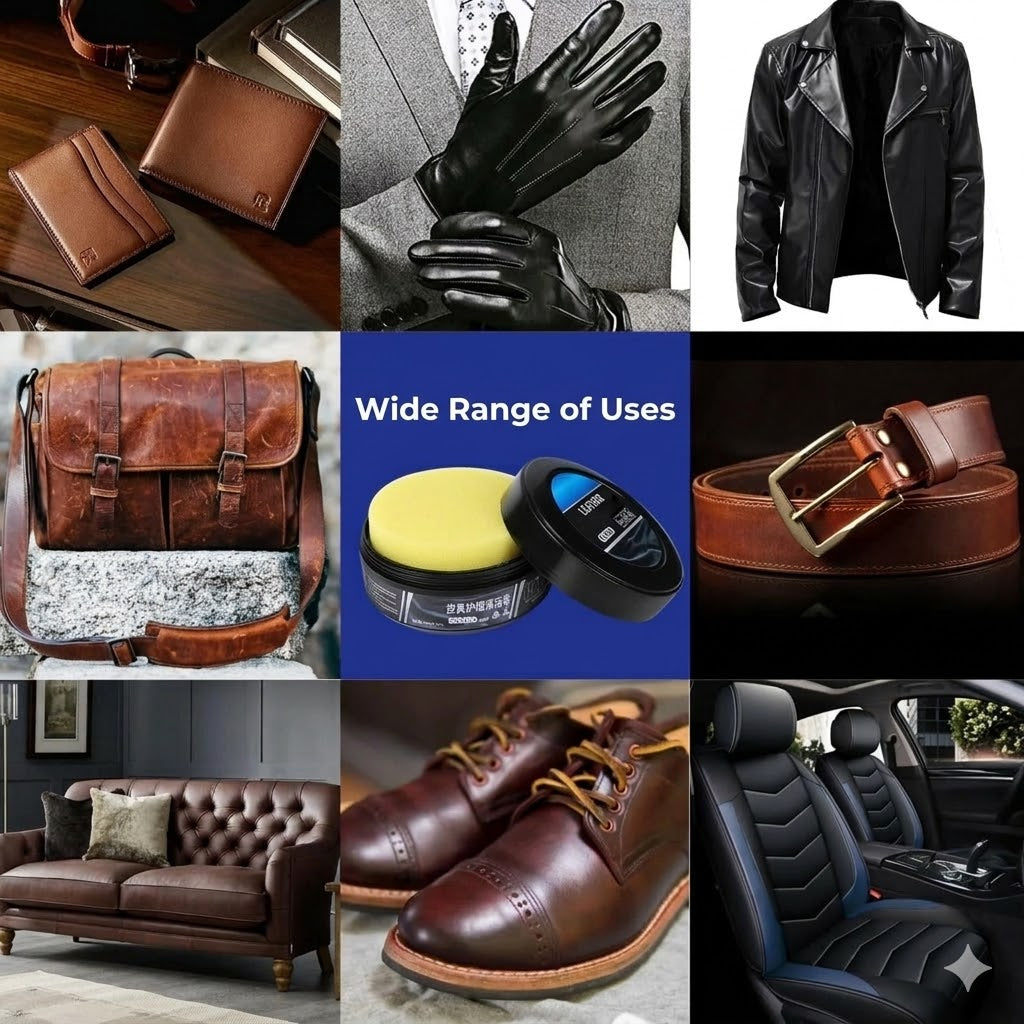 Premium Leather Balm - 3-in-1 Cleaner, Conditioner & Protector