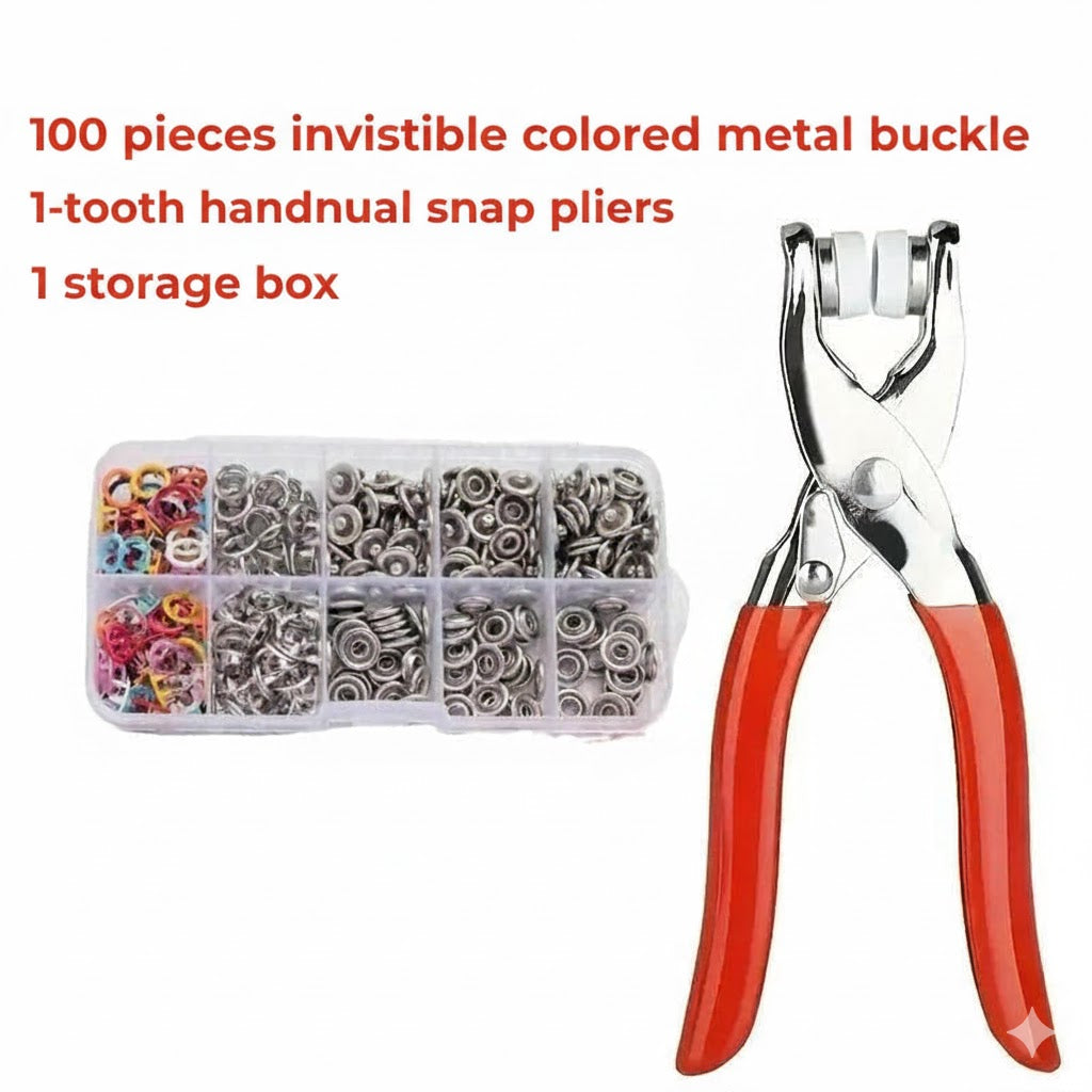 SnapForge Snap Fastener Pliers Set (Includes Snap Buttons)