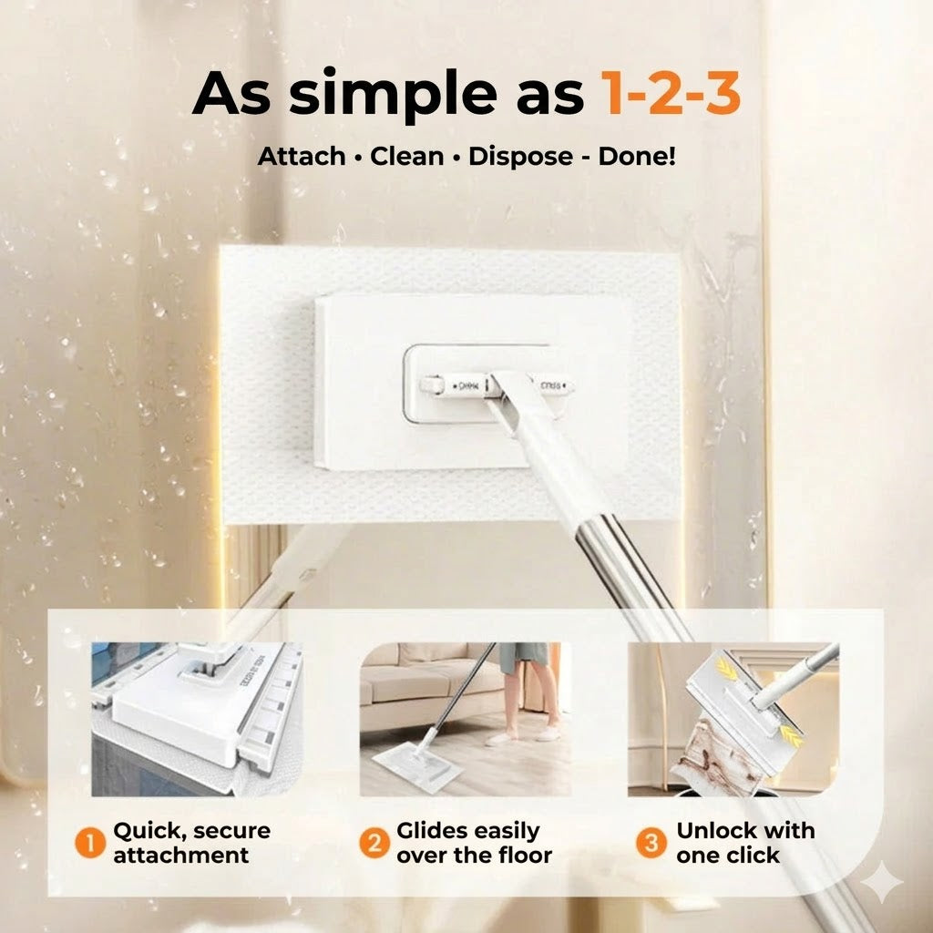 Clamping Mop Set with Squeeze Mechanism