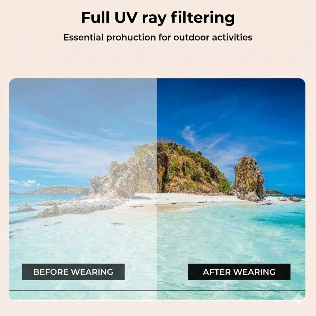 Foldable Reading Glasses & Computer Glasses - Blue Light Filter - Collapsible (Incl. Case)