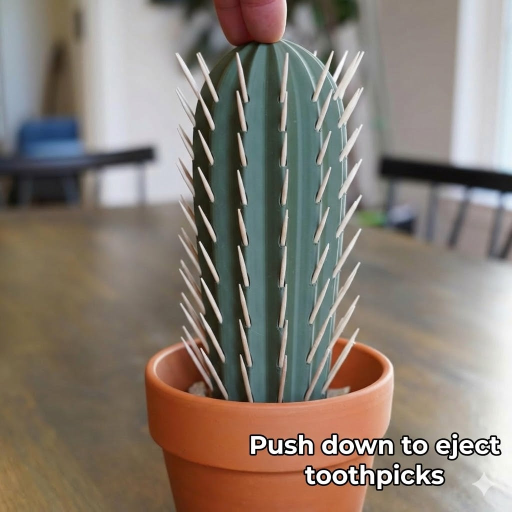 Automatic Cactus Toothpick Dispenser