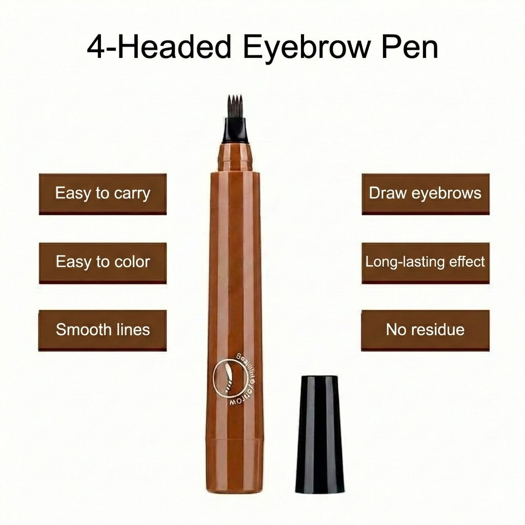 Microblading Eyebrow Pen – Waterproof Eyebrow Pencil with Micro-Fork Tip (Natural Effect)