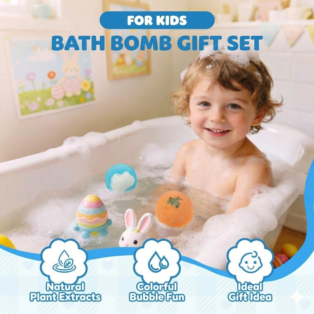 [12 Pcs] Magic Bath Bombs with Surprise - Sea Animal Toys Inside