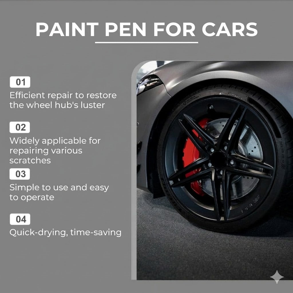Car Wheel Scratch Repair Pen - 3 Pack