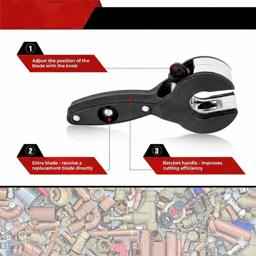 3-Piece Ratcheting Pipe Cutter Set