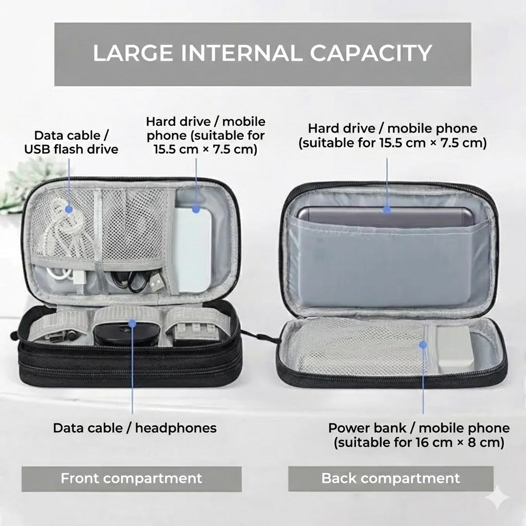 Cable Bag & Electronics Organizer