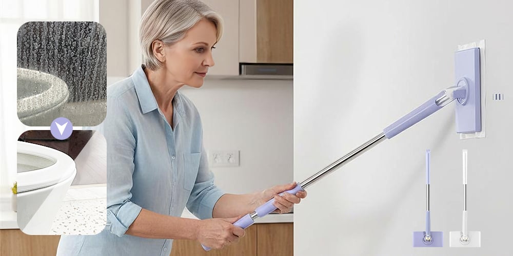 Handheld Mini Mop - including 6 FREE Magic Cleaning Cloths