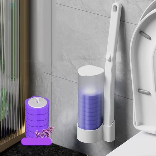 Hygienic Disposable Toilet Brush Set (incl. 6-36 Scented Refills)